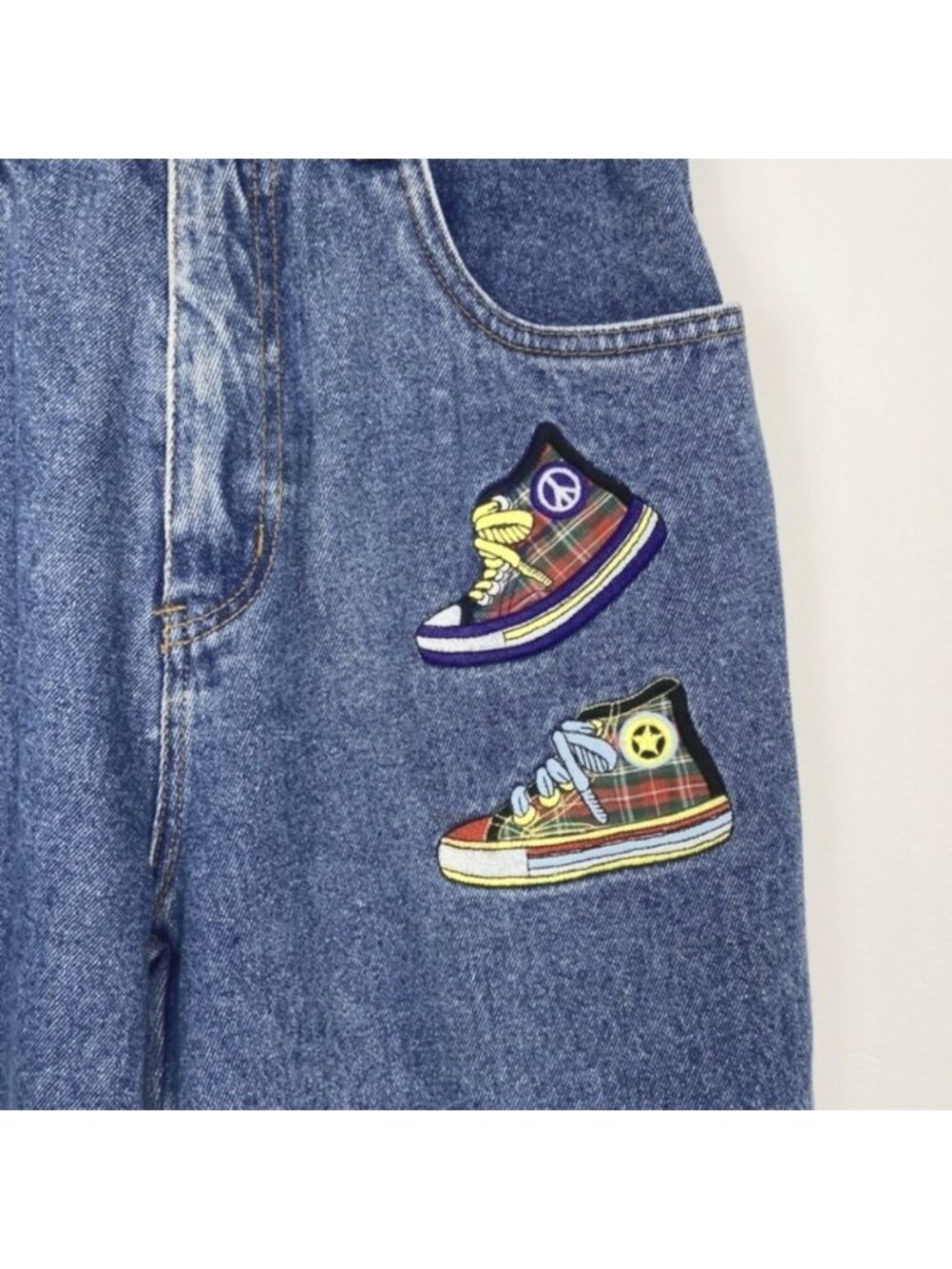 Rare 90s Sneaker Stitched Vintage Jeans Jonathan g